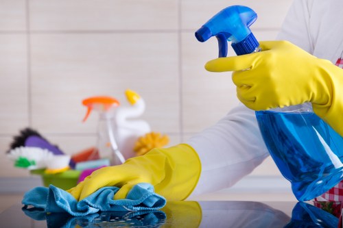 Mattress cleaning process on a bed surface